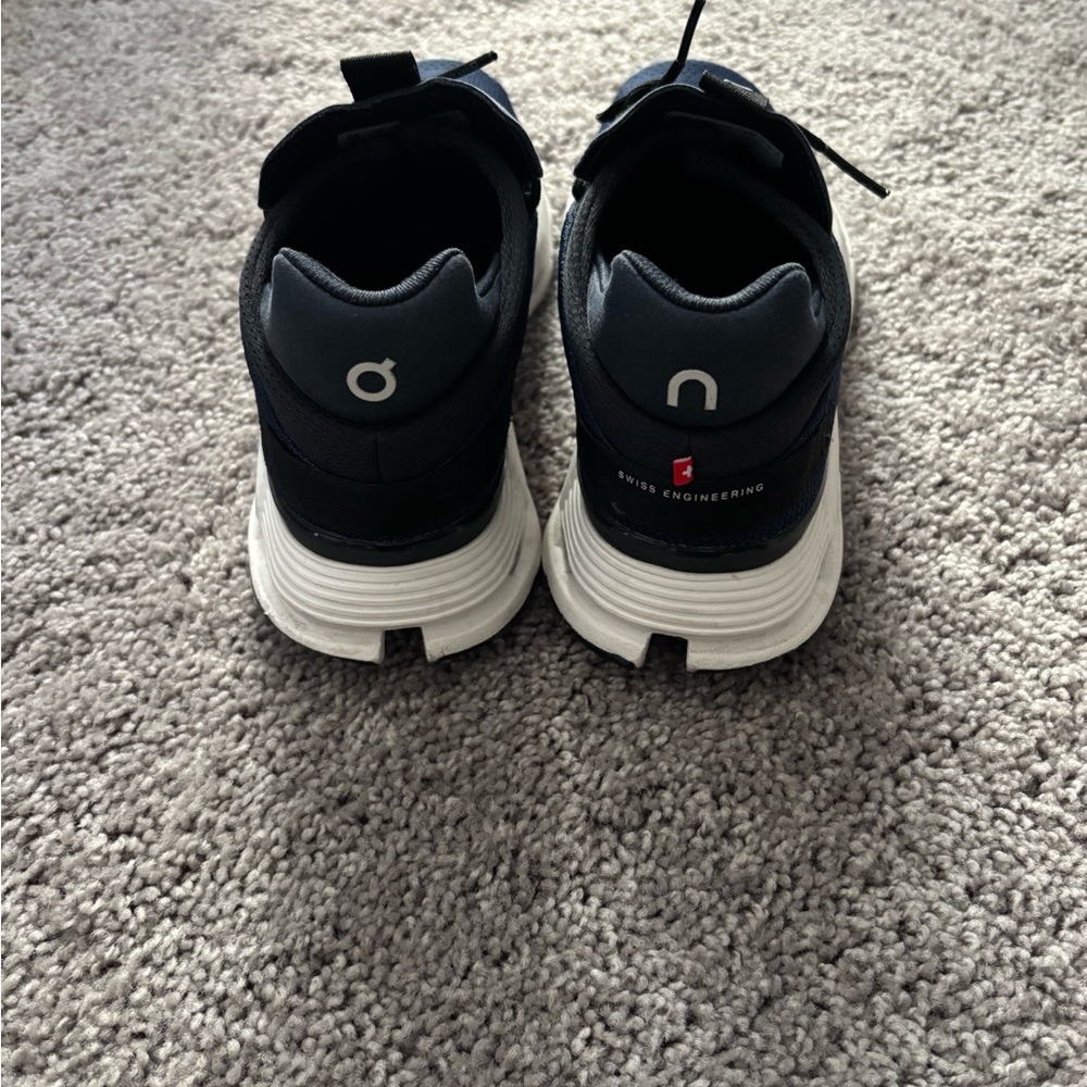 On Running Navy and Black Athletic Shoes - Picture 3 of 5